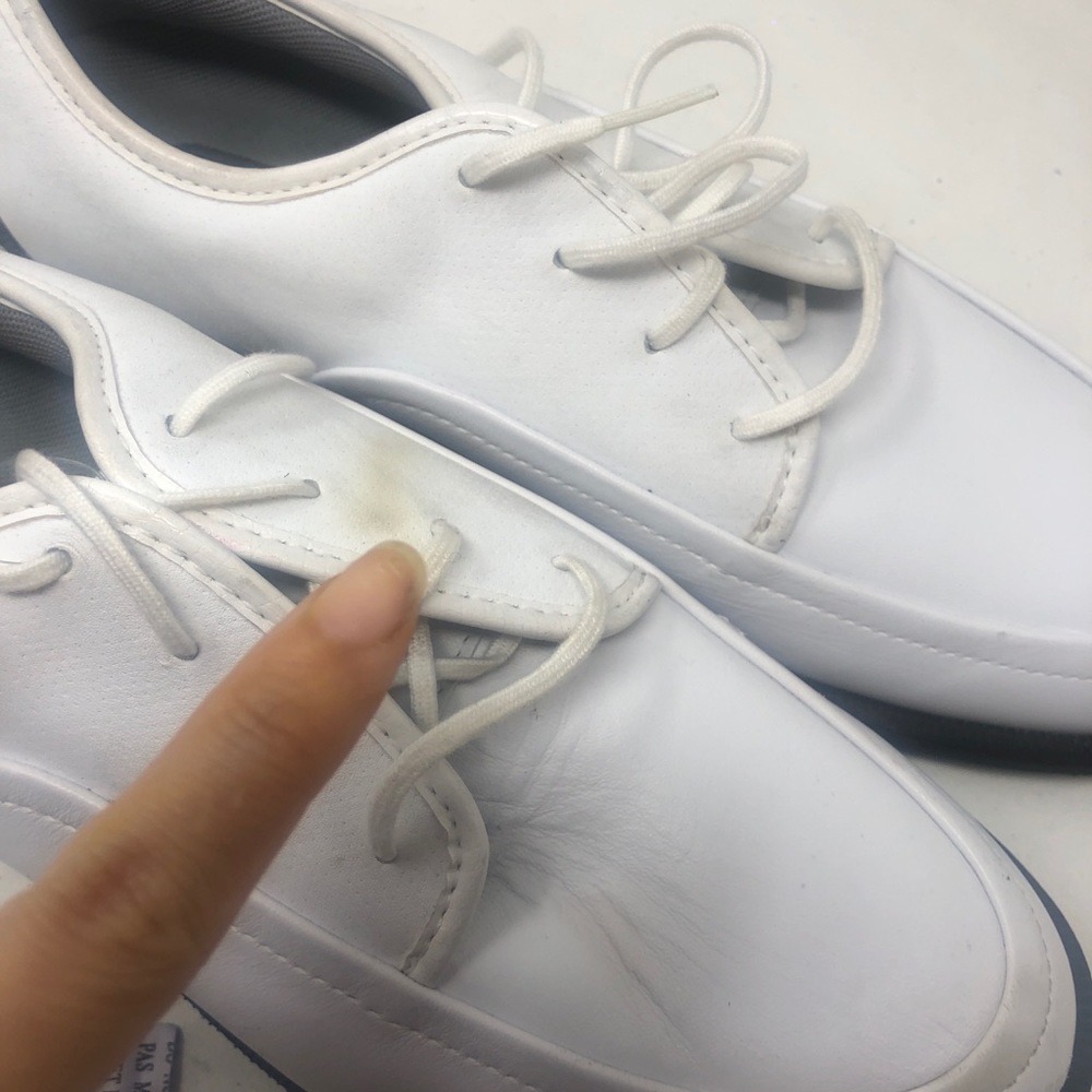 Adidas Women's Sz 9 Golf Shoes Allura White Leathe